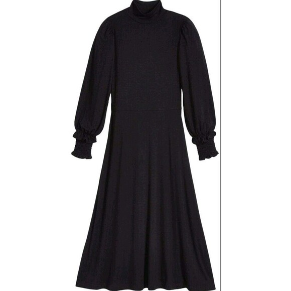 Draper James Black High Neck Flowy Dress Small - Picture 1 of 9